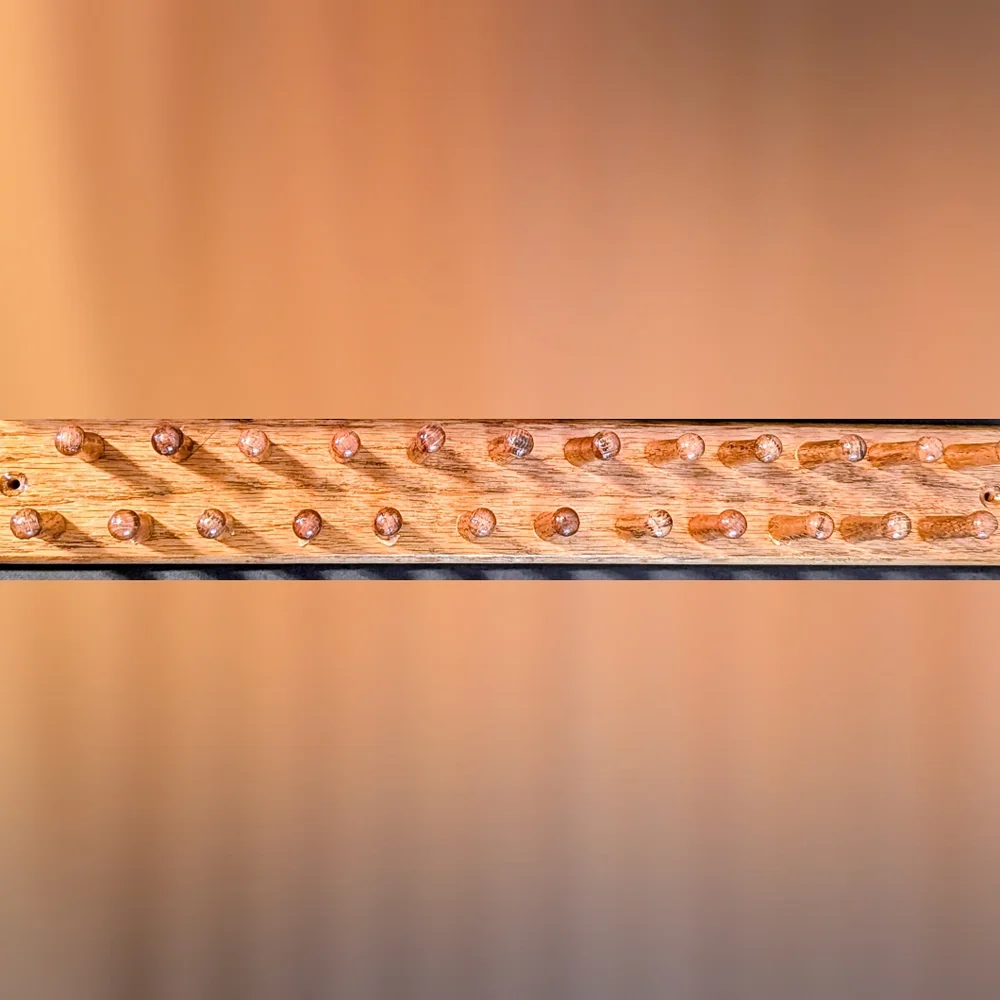 Solid Oak Tie Rack
